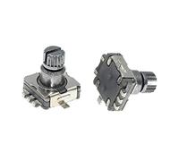 Interruttore encoder rotativo 5PCS EC11 con interruttore a pressione Tipo SMD a 5 pin Lunghezza impugnatura 10MM Albero prugna