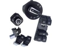 Interruttore Fari Auto Compatibile Con TIGUAN 2008-2014 PER SCIROCCO 2009 2010-2015 PER AMAROK 2013-2015 PER CADDY 2011 2012-2014 Interruttore Fari Europeo Cromato(E)