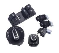Interruttore Fari Europeo Cromato Compatibile Con Per Jetta 2006-2015 Per Golf 2004-2013 Per Passat 2006-2014 Interruttore Luce Auto(D)