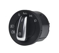 Interruttore Fari Europeo Cromato Compatibile Con Per Jetta 2006-2015 Per Golf 2004-2013 Per Passat 2006-2014 Interruttore Luce Auto(A)