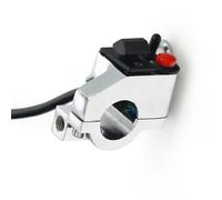 Interruttore Fari Multifunzione Per Manubrio Modificato Per Motocicletta Per Sterzo Universale Clacson Doppio Flash Blocco Comandi Moto(White)