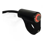 Interruttore fari per moto Interruttore Faro Manubrio Moto In Lega Di Alluminio Da 22 Mm 7/8'' Interruttore Faro Fendinebbia 12V Interruttore Accensione Manubrio Interruttore Faro(Red)