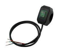 Interruttore fari Plug Play Fit IP65 impermeabile 5 colori LED Interruttore ON/OFF per moto adatto per moto(Green)