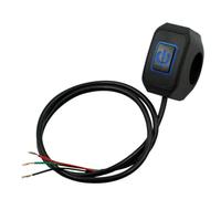 Interruttore fari Plug Play Fit IP65 impermeabile 5 colori LED Interruttore ON/OFF per moto adatto per moto(Blue)