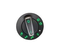 Interruttore Faro Auto Compatibile Con Skoda Per Yeti Per Octavia 2006-2019 Per Superb 2016 2017 2018 Auto Fari Interruttore Fendinebbia Pulsante Modulo Sensore Integrato(Green light 7 plug)
