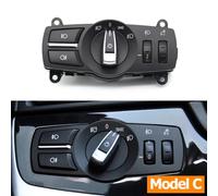 Interruttore Faro Principale Adatto Gruppo interruttore fari anteriori auto/Adatto for BMW Serie 5 6 7 X3 X4 F10 F11 F07 F06 F01 F25 F26 61319192744 61319192746(Model C)