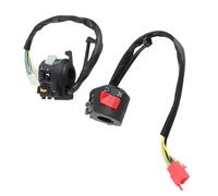 Interruttore fendinebbia per moto 1 Paio Pulsanti Interruttore Accensione Sul Manubrio 7/8 Pollici Interruttore Spegnimento Interruttore Modificato Pulsante Controllo Clacson Faro ON/OFF 12 V