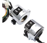 Interruttore fendinebbia per moto Compatibile Con GY6 Moped Per Scooter Per 125cc 150cc Interruttore Di Comando Cromato Lato Destro O Sinistro Pulsante Di Accensione Per Motocicletta Ciclomotori