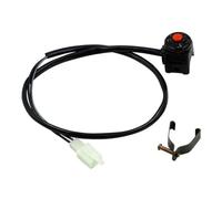 Interruttore fendinebbia per moto Interruttore Di Arresto Per Motocicletta Pulsante Rosso Universale Per Manubrio Da 22 Mm Accessori Per Avvio E Spegnimento Del Motore Pulsante Interruttore Manubrio