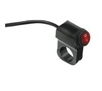Interruttore fendinebbia per moto Interruttori In Lega Di Alluminio Per Motocicletta Interruttore Faro Manubrio 7/8" 22mm E 3 Fili Con Luce Rossa Pulsante Di Arresto Motore 12v 16A