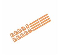 Interruttore Finestrino Dell'auto Funzione Interna Automatica Pulsante Interruttore A Chiave Adesivo Universale Che Si Illumina Al Buio Impermeabile Adesivi Pannello Comandi(Orange)