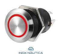 Interruttore FLAT inox ON-OFF 24V rosso - BARCA GOMMONE NAUTICA
