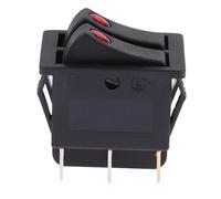 Interruttore for riscaldatore elettrico 16A~250V AC KCD3-606 Doppio interruttore a bilanciere con luce ON/OFF Interruttore a pulsante di alimentazione a 6 pin Teglia da forno elettrica