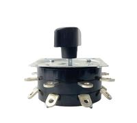 Interruttore for saldatrice KDH-40/2-8 Contattore 8 posizioni Due poli 16 pin 40 A for saldatrice Perno rotante in rame placcato argento 1 pz