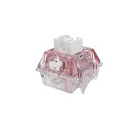 Interruttore for tastiera Silent Switch trasparente rosa 5 pin 42g con lubrificazione a velocità(90PCS)