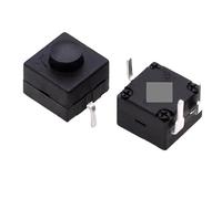 Interruttore for torcia elettrica YT-8008-213BS da 10 pezzi, due su uno spento, tre pin, pulsante dritto, luce da pesca autobloccante