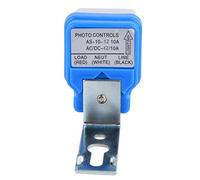 Interruttore Fotocellula Automatico Regolabile 12-24-220V AC - Sensore Luce per Accensione Spegnimento Automatico - Interruttore Crepuscolare per Illuminazione Esterna Interna