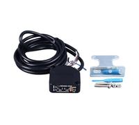 Interruttore fotoelettrico Controllo rilevamento ad alta precisione Sensore optoelettronico Rilevamento oggetti luminosi Materiale ABS Nero 1 set Apparecchiature per l'automazione