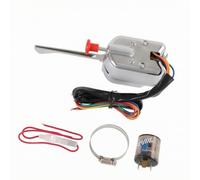 Interruttore Frecce Universale 12V con Leva Cromata Pulsante Rosso Comando Direzionale per Auto d'Epoca Veicoli Classici Cablaggio Incluso Montaggio a Morsetto