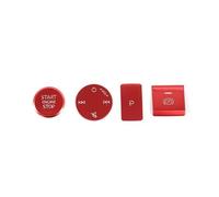 Interruttore Freno A Mano Elettronico Per Console Centrale Auto Per A3 8Y 2021-2022 Pulsanti Di Avviamento Motore Paillettes Accessori Decorativi Auto Trim Accessori(Rosso)
