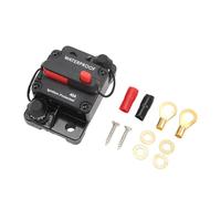 Interruttore Fusibile 12V, Interruttore di Circuito Audio per Auto Ripristino Manuale Impermeabile 12V con Fusibile per Impianto Stereo (40A)