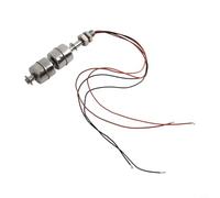 Interruttore galleggiante a doppia sfera in acciaio inox, regolatore del sensore di livello dell'acqua da 100 mm, per drenaggio acquario, piscina e acquari, gamma di azione 10 mm
