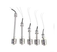 Interruttore galleggiante in acciaio inossidabile per sensore di livello dell'acqua, regolatore di livello liquido verticale con filo PTFE, 240 V AC, 0,5 A, 10 kg/cm², pressione nominale reversibile