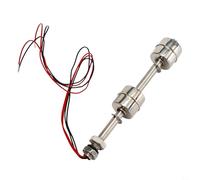 Interruttore galleggiante per rilevamento del livello dell'acqua, in acciaio inox, tecnologia a doppia sfera (150 mm)