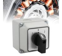 Interruttore girevole universale SZW26 - 20/660 V 20 A, universale Rotary Cam Selector Interruttore a camme, 3 posizioni, 3 fasi, 12 morsetti, CE, con interruttore Master Switch scatola esterna