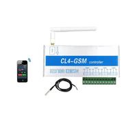 Interruttore GSM Controller SMS 4 relè Porta da garage CL4-GSM con sensore di temperatura Avviso di interruzione di corrente for dispositivi elettrici domestici(Kit1)