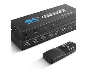 Interruttore HDMI INF Switch HDMI 7 in 1 uscita 4K
