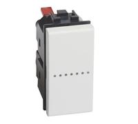 Interruttore illuminabile assiale 1 modulo BTICINO Livinglight N4051AN Bianco