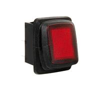 Interruttore impermeabile con led 12/24V rosso