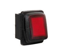 Interruttore impermeabile con led 12/24V rosso