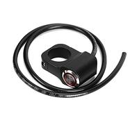 Interruttore impermeabile da 12 V, 25 mm, in acciaio inox, con LED e pulsante per il manubrio; interruttore per faro di motocicletta con spia rossa; interruttore impermeabile a 3