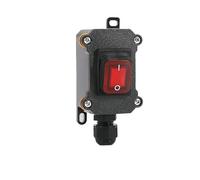 Interruttore impermeabile Interruttore impermeabile tipo nave 220V/24V/16A/30A A prova di pioggia all'esterno della cabina elettrica Scatola ampere Seconda marcia IP65(Single red 220V)