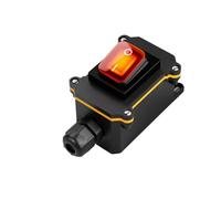 Interruttore in linea impermeabile 30A Sigillato for auto da esterno/barca/interruttore a bilanciere marino Scatola LED Cavo in linea 12 24V 110V 220V(Single G 12-24V,5PCS)