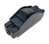 Interruttore in linea Max AC100~250V 16Amp Indicatore LED On/Off IP65 1 pz(Black Button No LED)