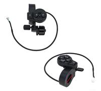 Interruttore indicatore per Ninebot per scooter elettrico ZT3 Pro, integrato per pulsante clacson, robusta struttura in acciaio ABS, migliora la visibilità della sicurezza