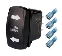 interruttore indicatori direzione, blu, 4 pin, ON OFF ON, 12V 24V, auto, camp...