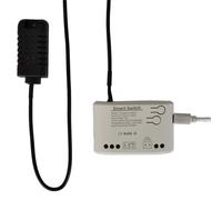 Interruttore intelligente con monitoraggio della temperatura, Sensore del regolatore di temperatura WIFI,contatto secco controller termostato compatibile con Alexa Google Home,10A 7-32V (TYTHB1+AM)