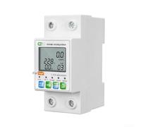 Interruttore intelligente con supporto per Zigbee per piattaforma Tuya Misurazione in tempo reale kWh Valori di dispersione di corrente di tensione e installazione su guida DIN