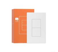 Interruttore intelligente della luce per interruttore a parete zigbee senza filo neutro per Alexa per ewelink Home Automation controllo illuminazione bianco 1 banda (2 gang)
