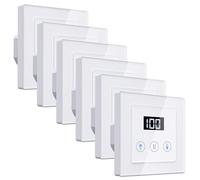 Interruttore intelligente per persiane 6 pezzi con timer e impostazione percentuale, pannello touch Wi-Fi 2.4 GHz, compatibile con Alexa Google Assistant Siri