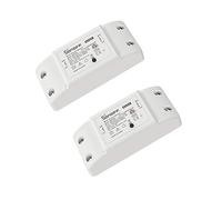 Interruttore intelligente, SONOFF BASICR2 2PCS WiFi Wireless intelligente DIY per Smart Home, 10A, 2.4G wifi, ewelink APP, Funziona con Alexa, Google Home
