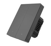 SONOFF Interruttore Senza Fili, 80 Tipo A Parete Wifi, 2 Gang Intelligente Compatibile con Alexa e Google Home, (Filo Neutro Richiesto), Chiavi Fisiche