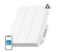SONOFF M5-3C-80W Interruttore intelligente, Smart interruttore a parete, pulsanti meccanici, interruttore temporizzatore, controllo vocale, compatibile con Alexa e Google Home,Compatibile Matter