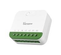 SONOFF MINI DUO（Matter su WiFi） Interruttore Intelligente WiFi a 2 Canali, Abilitato Matter, Carico Totale 16A, Compatto per Scatole Standard, Controllo Remoto e Automatizzato