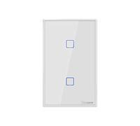 SONOFF T2US2C-TX. Interruttore a parete touch Wifi a 2 tasti con RF per cassette italiane