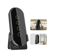 Interruttore intelligente, TUYA ZigBee Smart Scene Switch Touch Telecomando Controllo di gruppo Vetro temperato 2.5D Tre tipi funzionamento Alimentazione a batteria(Noir)